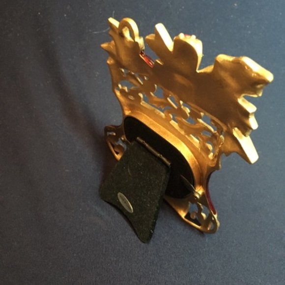 NEW Christmas Stocking Rhinestones Photo Standing Frame 4.5x4.5" - Picture 4 of 6